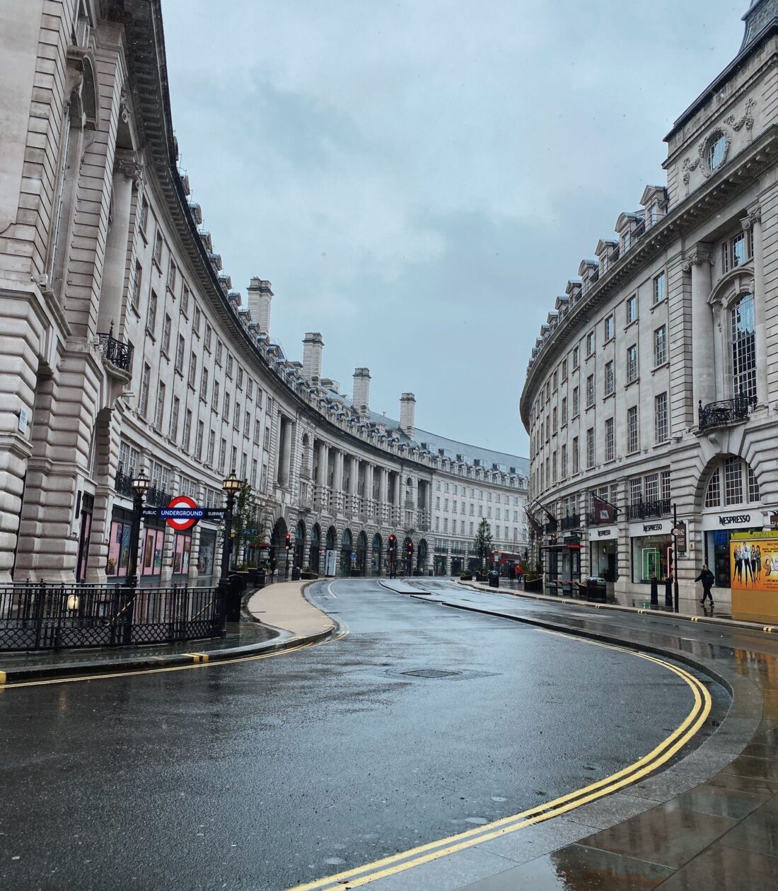 Classic London terraced streetscape